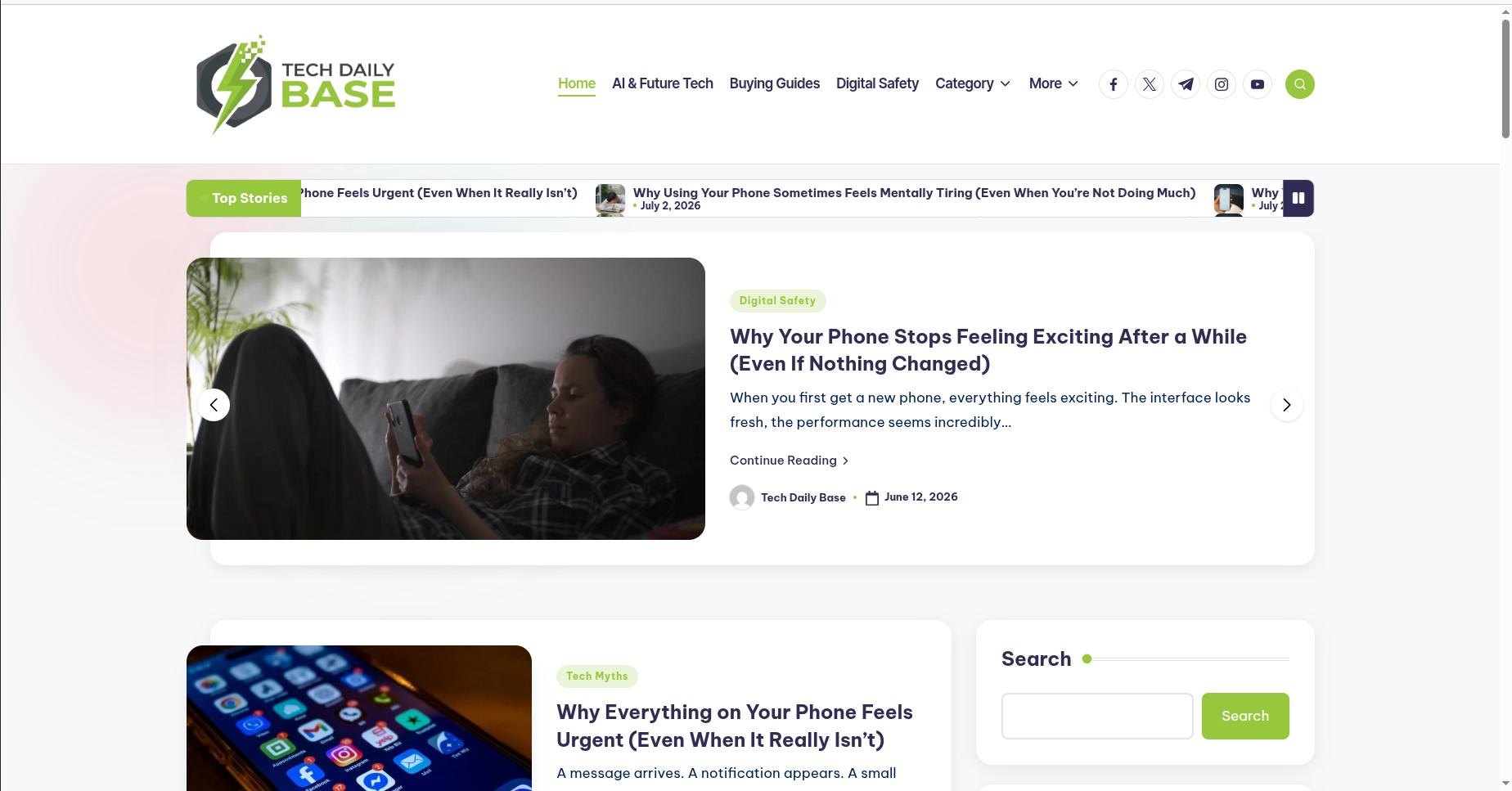 Tech Daily Base screenshot